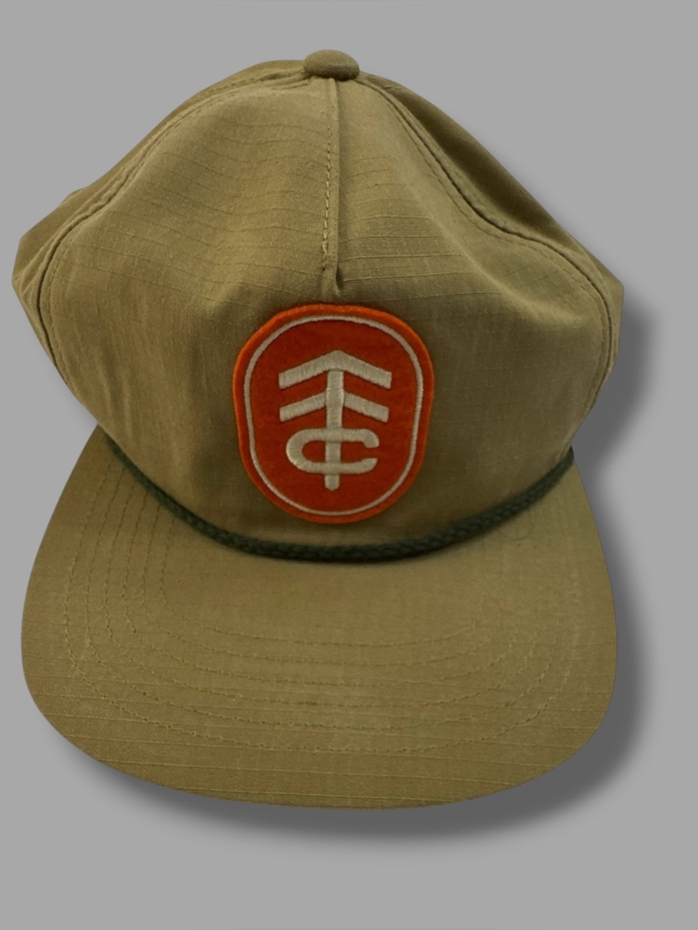 HOWLER BROS Tan Beige The‎ Trail Conservancy Logo Mens Snapback Casual Hat Cap